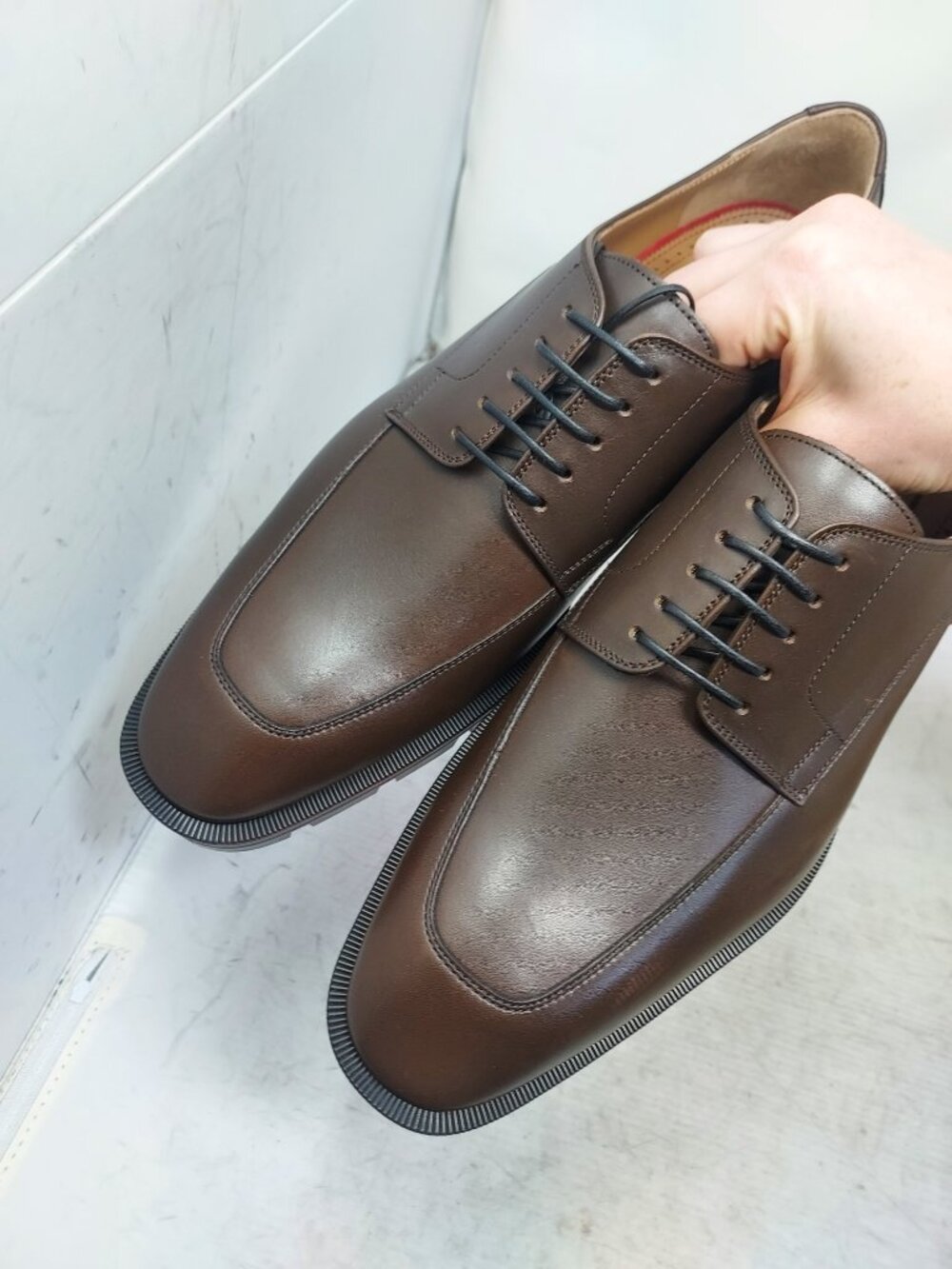 CHRISTIAN LOUBOUTIN Brown Davisol Leather Derby Shoe - Picture 5 of 10